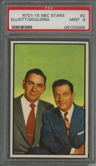1953 Bowman "TV & Radio Stars of NBC" #2 Bob Elliott & Ray Goulding - PSA MINT 9 "1 of 1!"